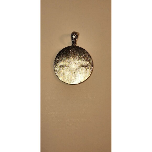 Jerusalem Cross Pendant Silver/Bronze Tone Vintage Cicular Medal Religious - Picture 4 of 9